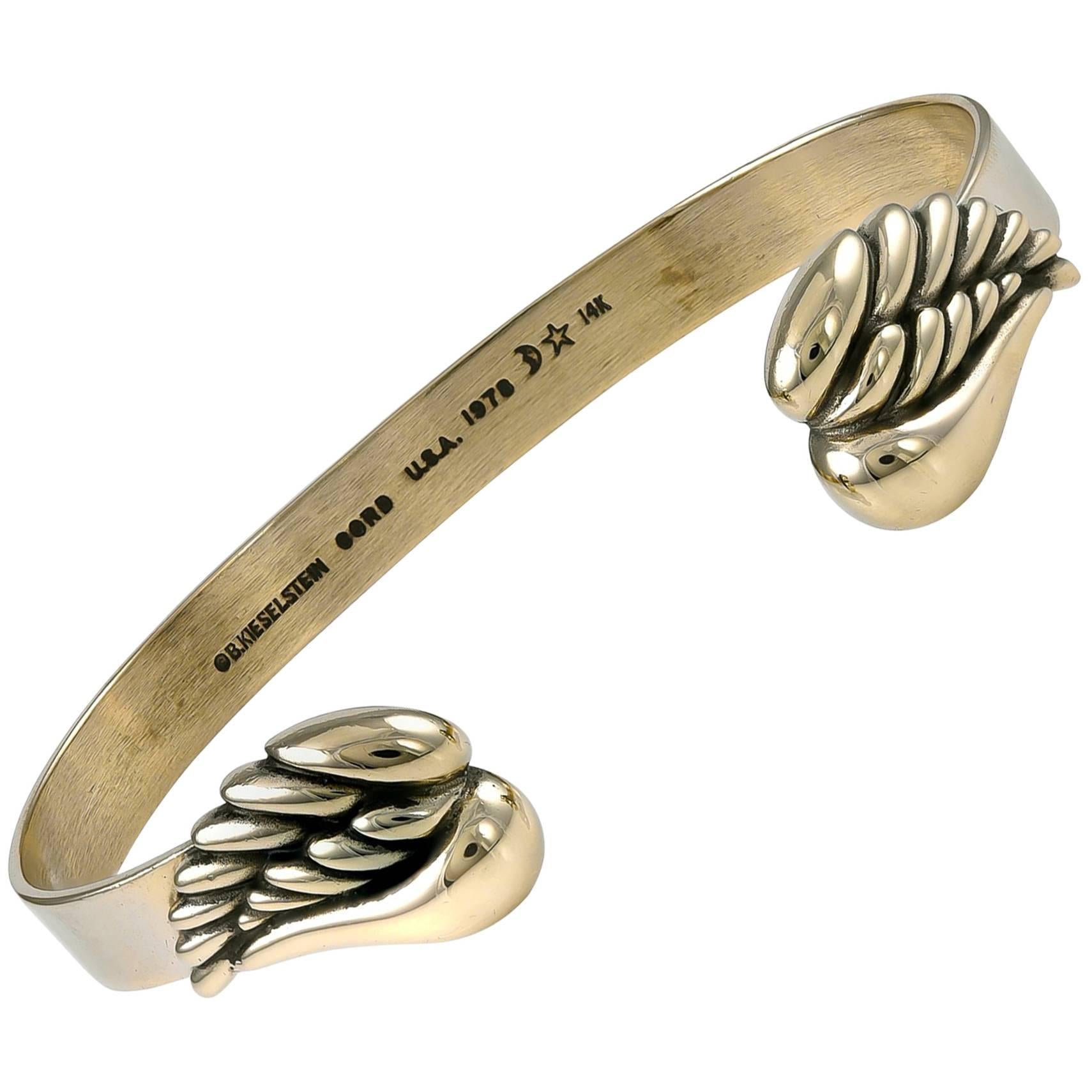 Kieselstein-Cord Gold Angel Wing Bracelet