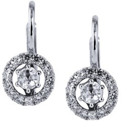 0.40 Carat Diamond Lever-Back Earrings