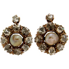 Antique 19th Century Yellow Gold Stud Earrings