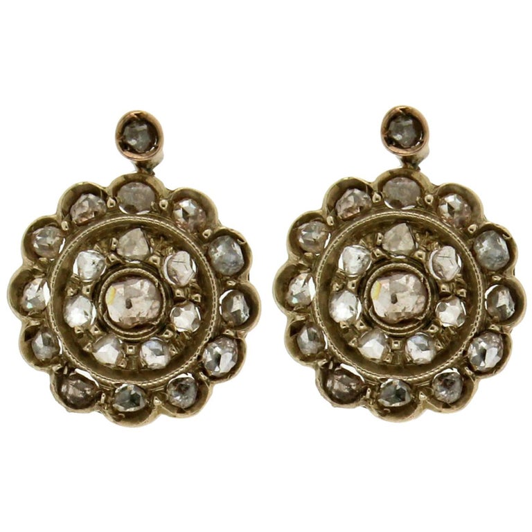 Yellow Gold 9 Karat Stud Earrings For At 1stdibs Yellow Gold 9 Karat Stud Earrings For