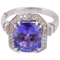 Tanzanite and Diamond Ring