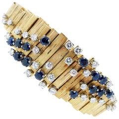 Park Place Antique Jewelry Link Bracelets Lambertville Nj 08530 Park Place Antique Jewelry Modernist Design 18 Karat Sapphire And Diamond Bracelet