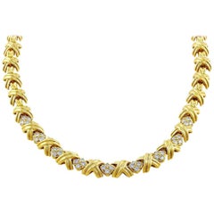 Tiffany & Co. Signature "X" Diamond Necklace