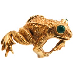 Vintage Kurt Wayne Yellow Gold Frog Ring