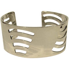 Mexican Mid-Century Modern Sterling Silver Cuff