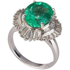 Emerald Diamond Gold Ring