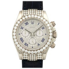 Rolex White Gold Diamond Daytona Automatic Wristwatch, Ref 116599