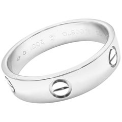 Cartier Love Platinum Band Ring