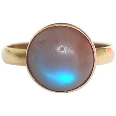 Victorian Gold Saphiret Cabochon Ring