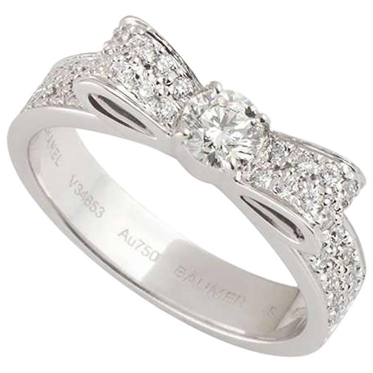 Chanel Diamond Ruban Ring at 1stDibs | chanel ruban ring, chanel diamond  bow ring, chanel ribbon ring