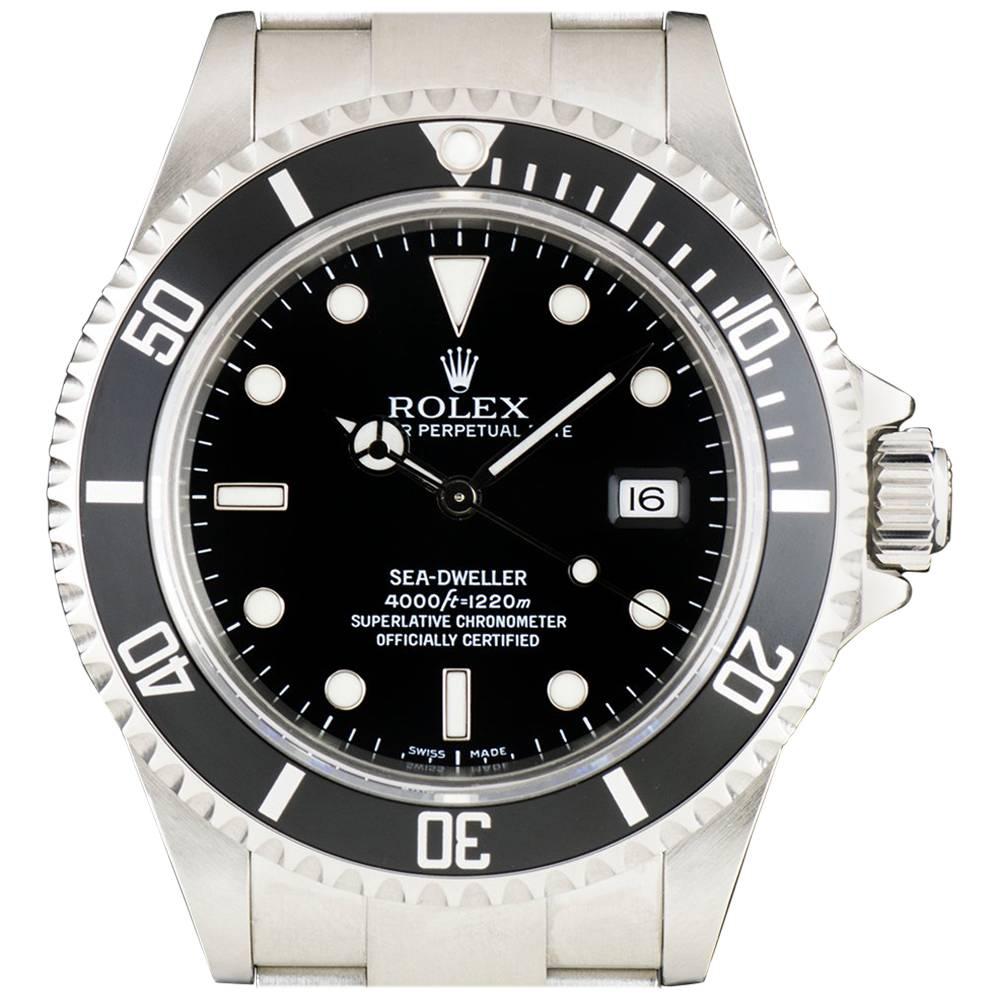 Rolex Sea-Dweller Gents Stainless Steel Black Dial 16600 Automatic Wristwatch