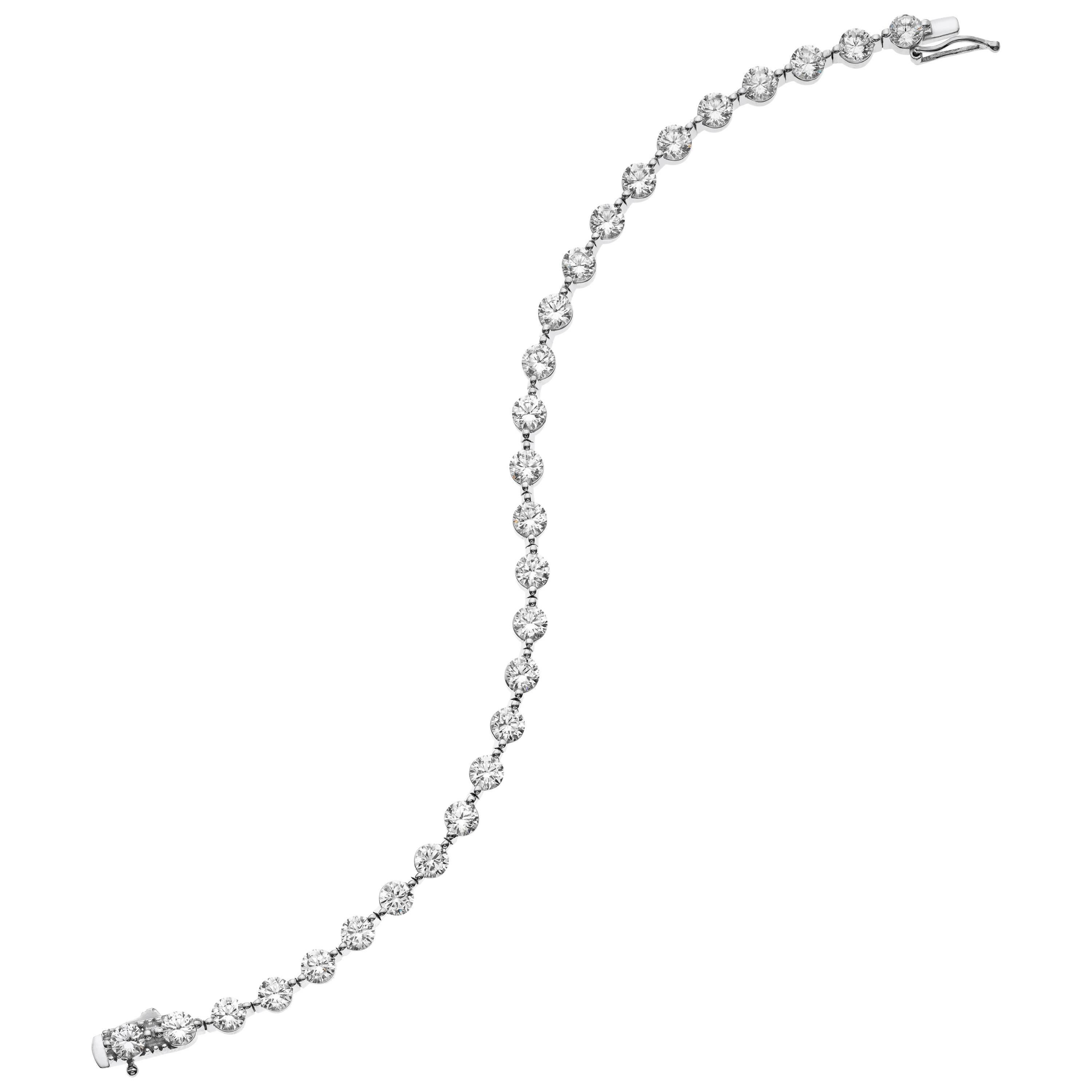 Emilio Jewelry 4.30 Carat Signature Single Prong Endless Diamond Bracelet