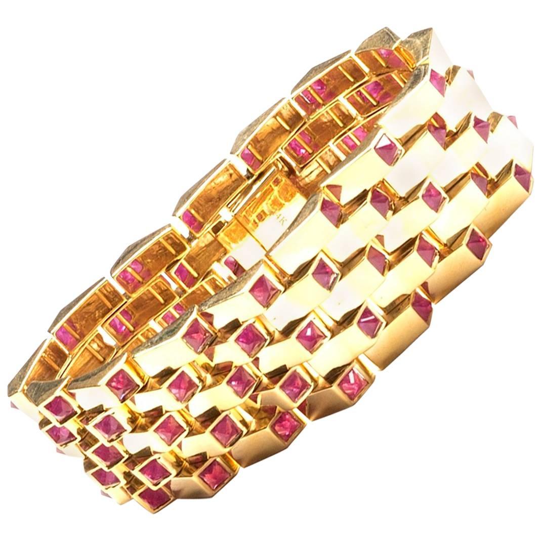14K Gold with Rubies 