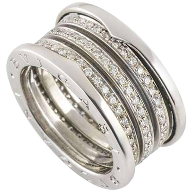 Bulgari White Gold Diamond B.Zero1 Ring at 1stDibs | bvlgari b zero1  diamond ring, bvlgari b zero1 ring diamond