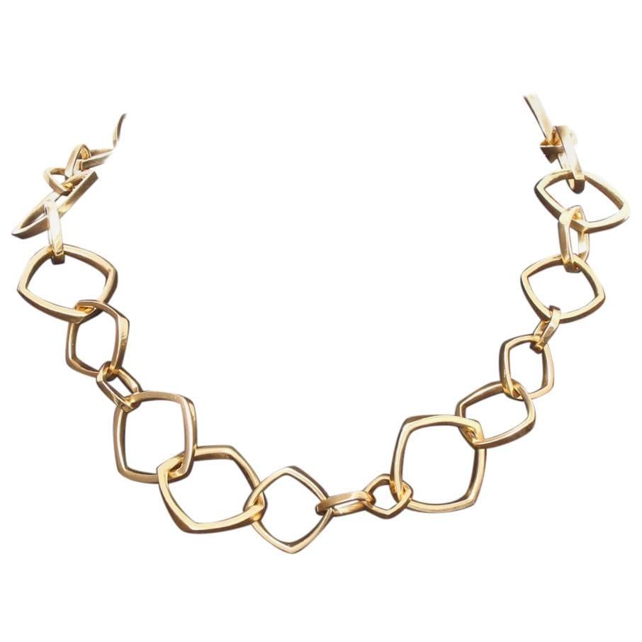  Tiffany & Co by  Frank Gehry Square Link Necklace