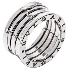 Bulgari B.Zero1 18 Karat White Gold Ladies Ring