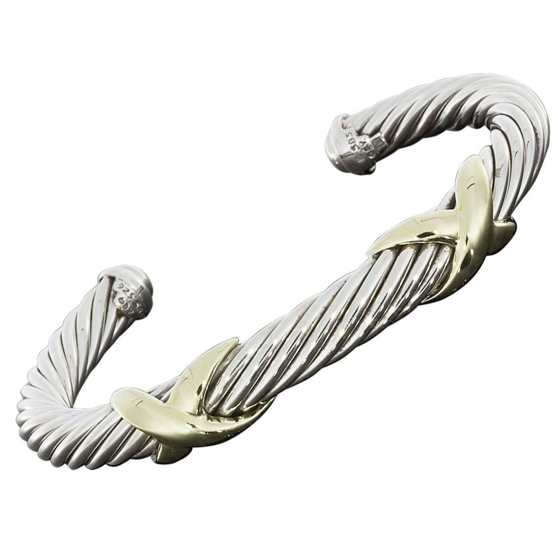 David Yurman Double X Cable Cuff