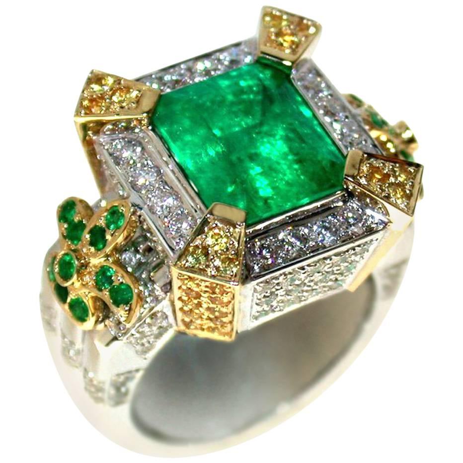 5 Carat Emerald Ring at 1stDibs | 5 ct emerald ring, emerald ring 5 ...