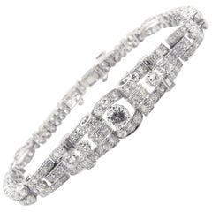 Platinum Handmade Diamond Bracelet