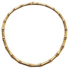 Cartier Gold Bamboo Necklace
