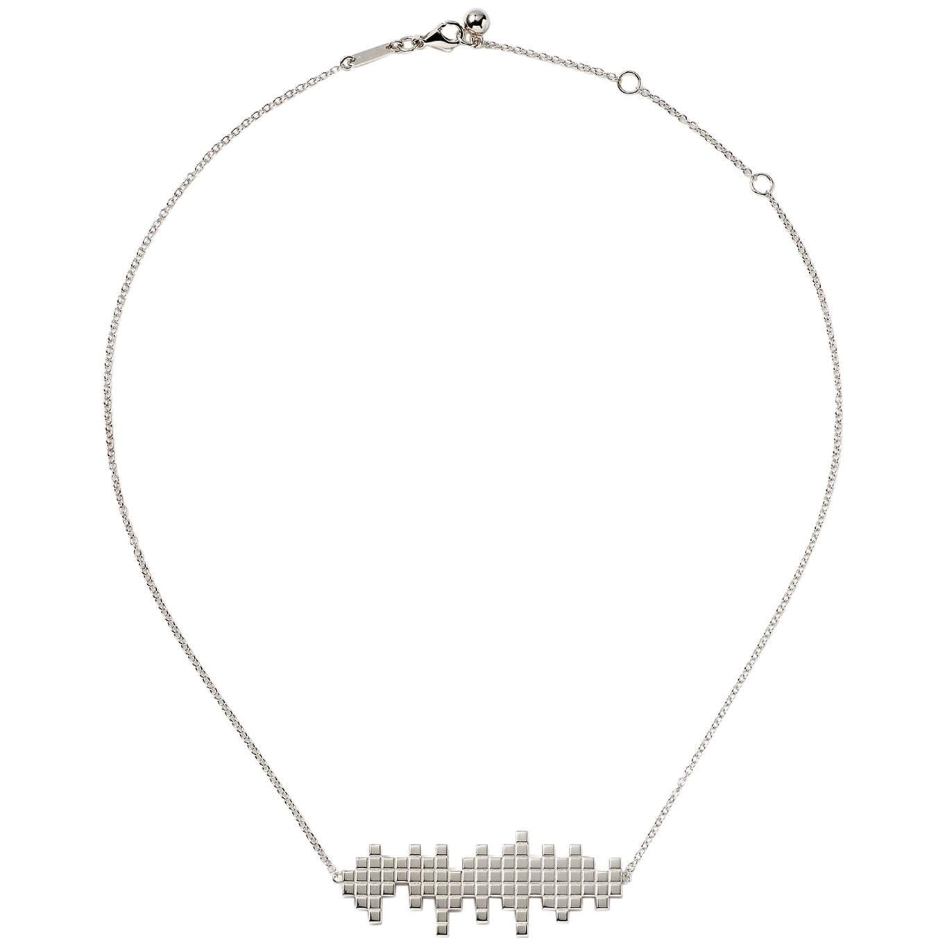 Francesca Grima White Gold Equalizer Necklace For Sale