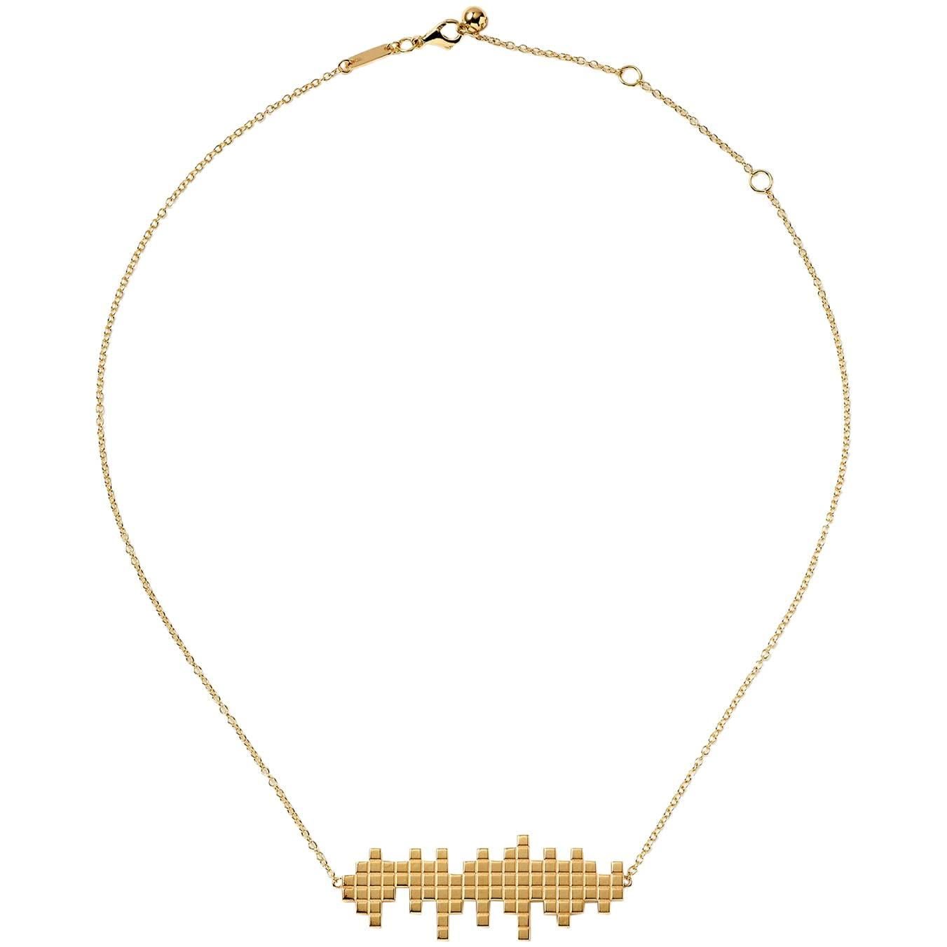 Francesca Grima Yellow Gold Equalizer Necklace For Sale
