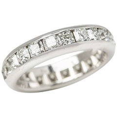 Tiffany & Co. Platinum Diamond Eternity Lucida Ring