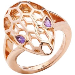 Bulgari Amethyst Gold Serpenti Ring