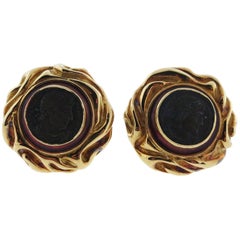 Elizabeth Gage Coin Earrings, circa 1994