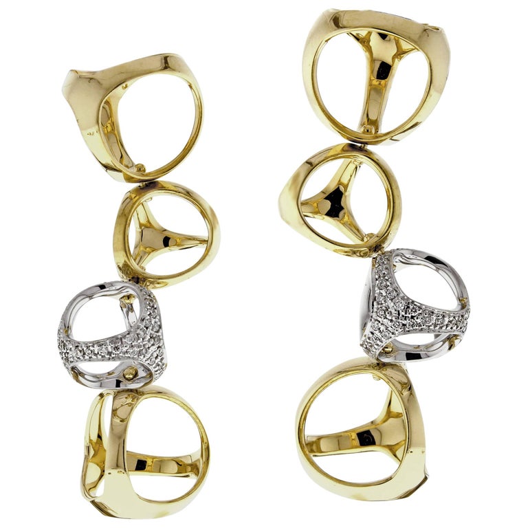 Di Modolo Triadra Four Cage Diamond Earrings At 1stdibs Di Modolo Triadra Four Cage Diamond Earrings For