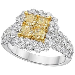 Gilin Illusion Yellow and White Diamond Ring Gilin Illusion Yellow and White Diamond Ring