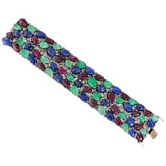 Gem Palace  Multi-Gem Diamond and Gold Bracelet