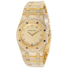 Vintage Audemars Piguet Ladies Royal Oak Diamond Quartz Wristwatch 