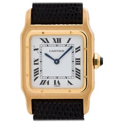 Cartier Yellow Gold Santos Mechanical Wristwatch, circa 1970s