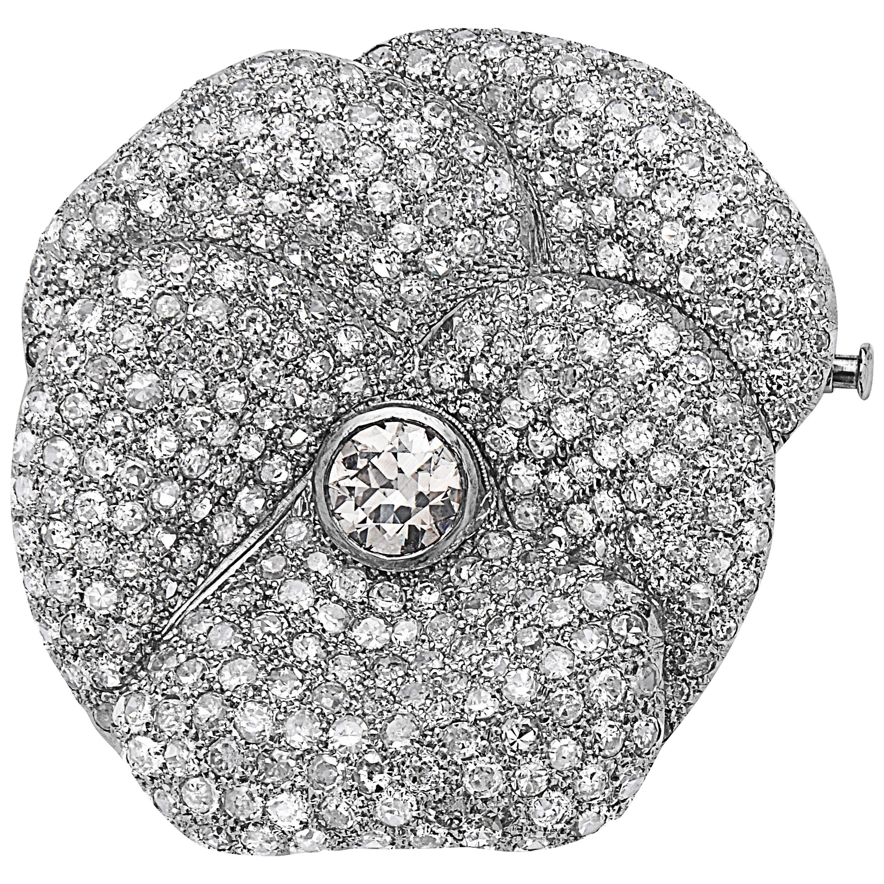 Emilio Jewelry 7.50 Carat Diamond Brooch