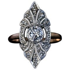 Art Deco 1930S Russian Diamond Engagement Ring