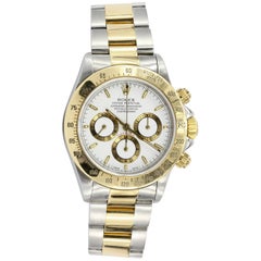 Retro Rolex Yellow Gold Stainless Steel Daytona Wristwatch Ref 16523, circa 1995