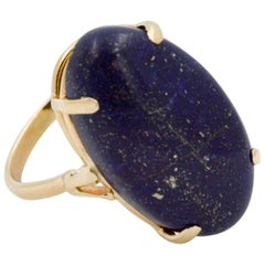 14 Karat Gold Lapis Lazuli Ring