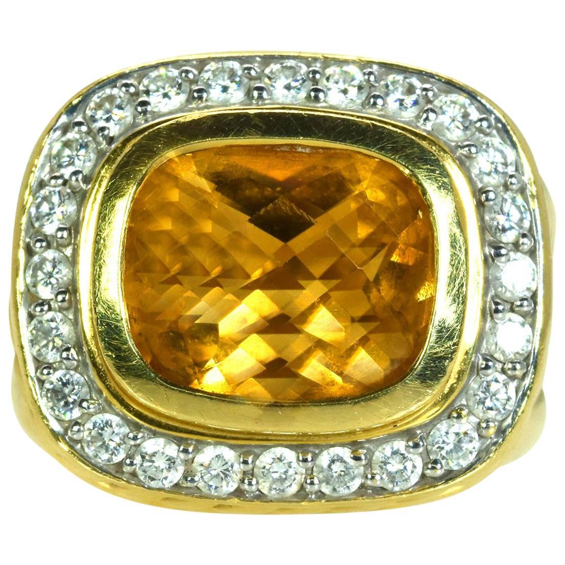 David Yurman Citrine Ring For Sale