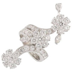 Full finger style Diamond Ring 7.31 carats