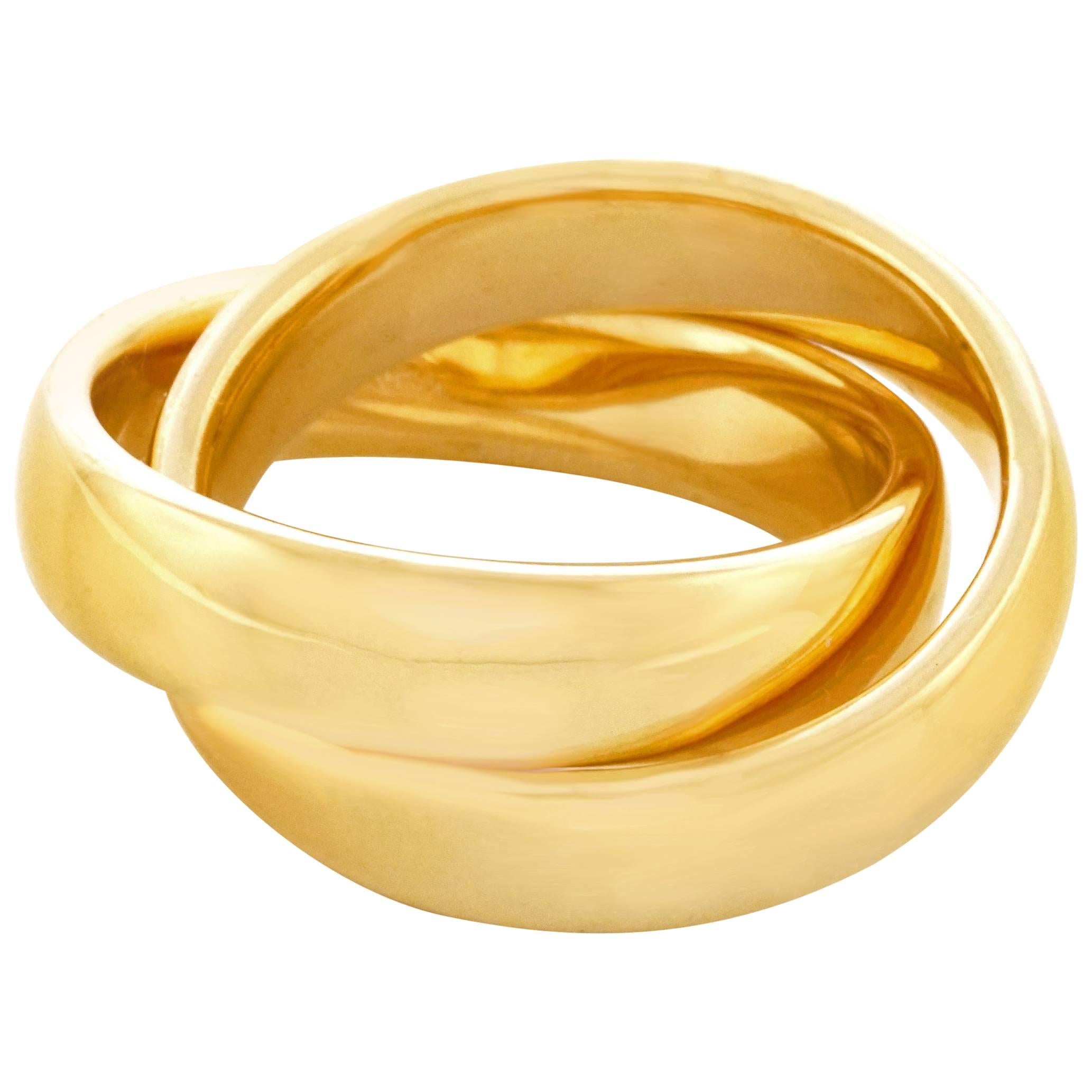 Gubelin Rolling Motif Gold Ring