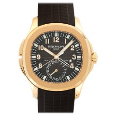 Patek Philippe Rose Gold Aquanaut Travel Time Wristwatch Ref 5164R