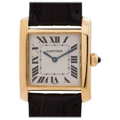 Cartier Yellow Gold Tank Francaise Midsize Quartz Wristwatch, circa 2010