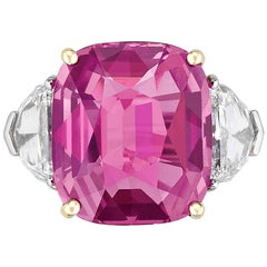 16.37 Carat Bubblegum Pink Sapphire Ring
