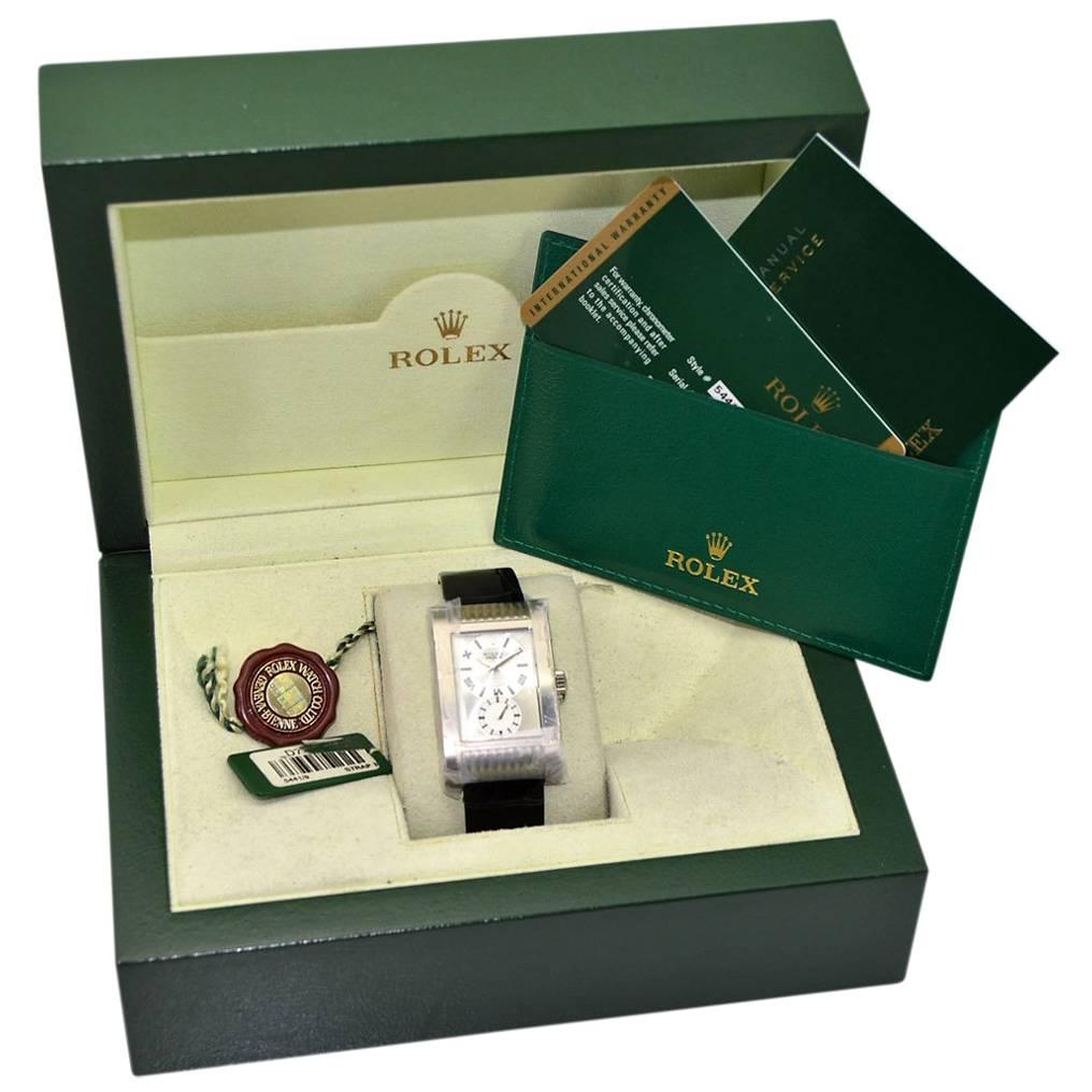 Rolex White Gold Cellini Prince Manual Wind Watch New in the Box