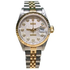 Rolex yellow gold stainless steel Jubilee Diamond Dial wristwatch, circa 2001