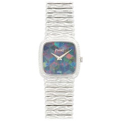 Piaget Ladies White Gold Opal Bracelet Manual Wristwatch