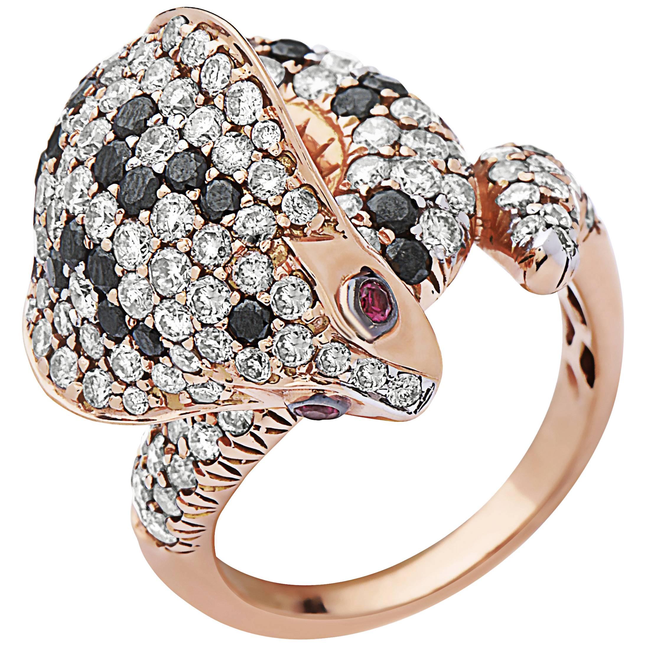 Emilio Jewelry Ruby Cobra Fashion Ring