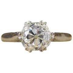Vintage 1.4 Carat Diamond Solitaire Engagement Ring in 18 Carat Gold