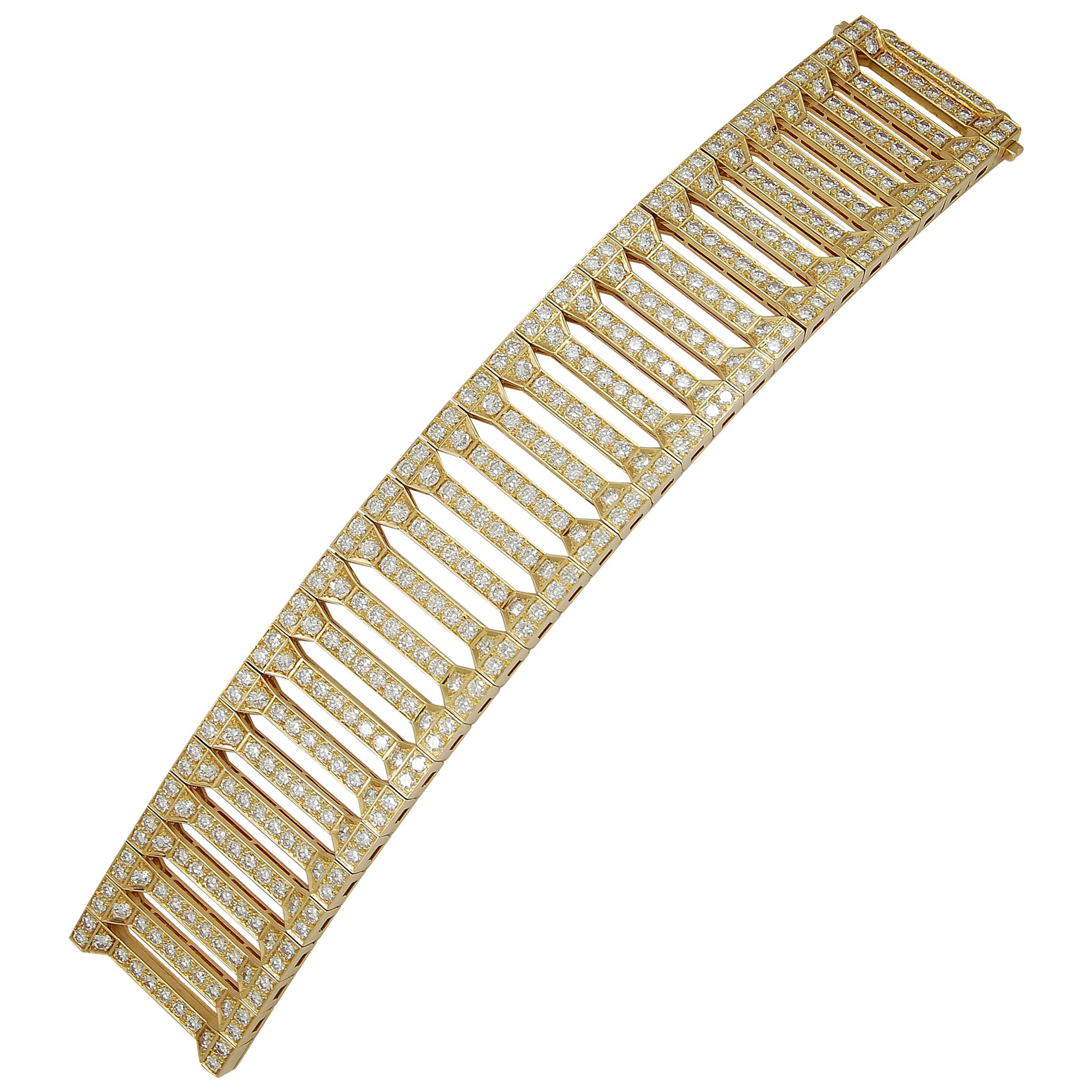 Cartier Pluie Diamond Yellow Gold Bracelet